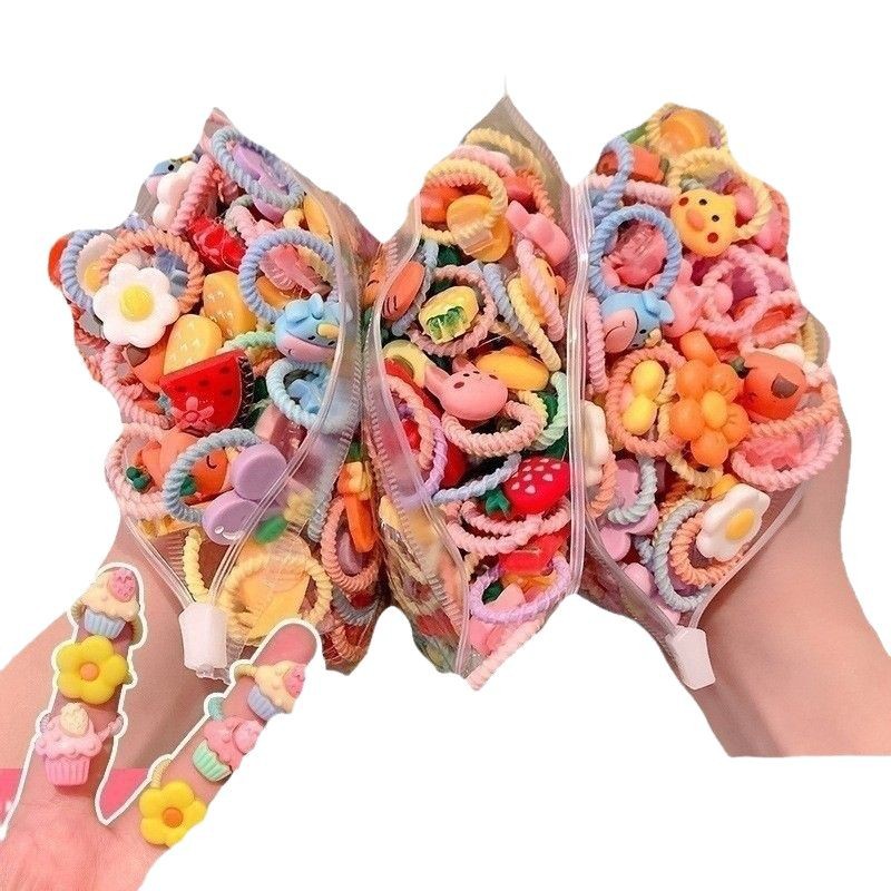 Picture of Children's rubber band does not hurt hair, good elasticity, Girl's rubber band, baby's hair rope, small size tie hair, hair ring, hair accessories