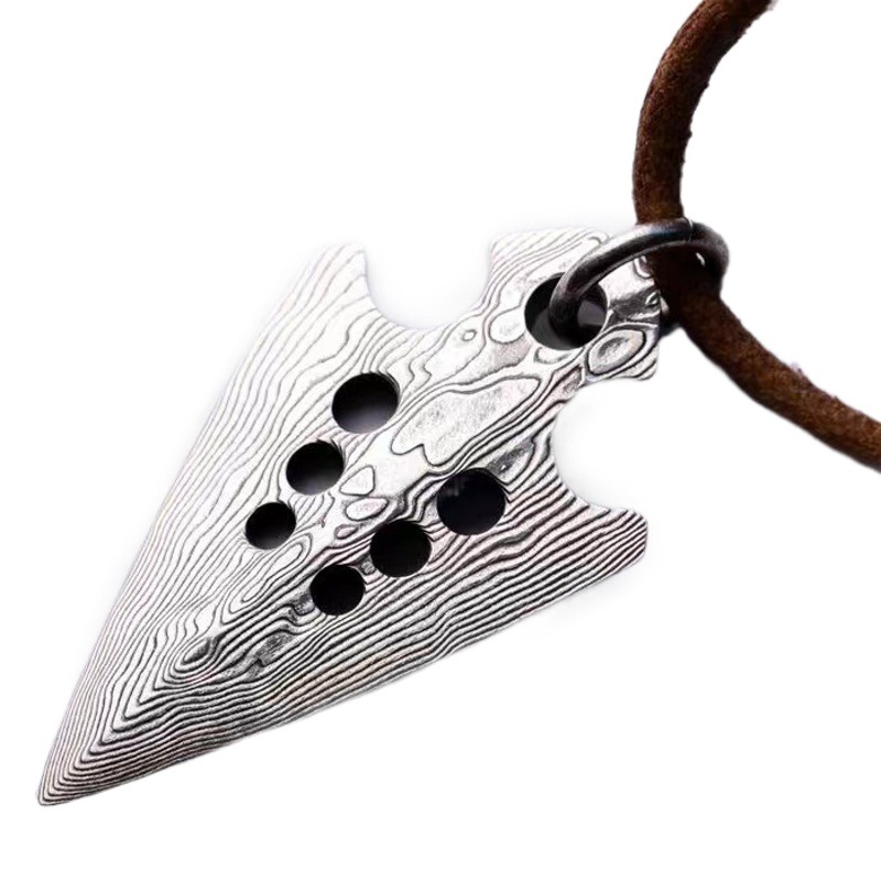Leather Vikings arrow multi-function tool pry piece Vikings arrow cluster fashion personality temperament pendant neutral fashion jewelry