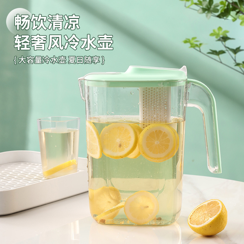 Picture of Summer Household Cold Water Kettle Refrigerator Cold Water Kettle Large Capacity High Temperature Resistant Japanese Style Cold Water Bucket with Lid Manufacturer Wholesale