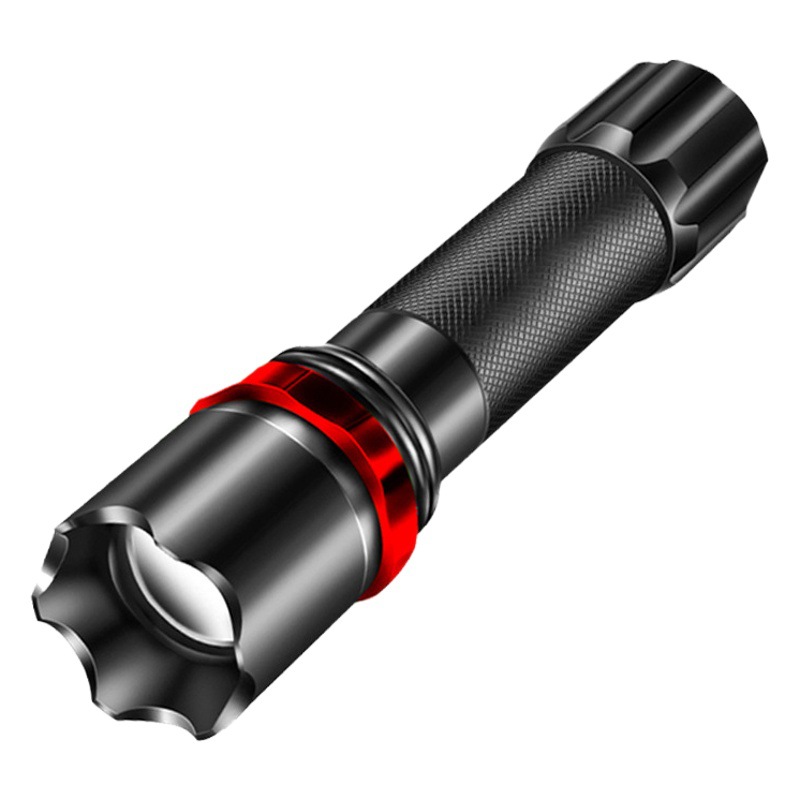 Cross-Border Outdoor Flashlight Rechargeable Led Strong Light Long-Range Portable Mini Long-Life Bright Aluminum Alloy Flashlight Wholesale