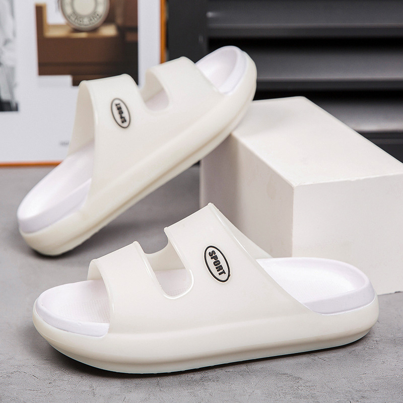 Women's Slip-On Slippers for Outer Wear, Non-Slip Thick-Soled Soft-Soled Slippers for Outdoor Wading and Beach Summer Ladies Slippers
