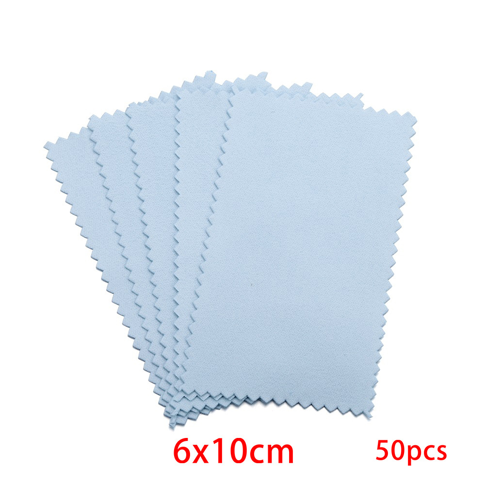 Picture of Jewelry Maintenance Square Marble Pattern Silver Wipe Double-sided Mirror Wipe Cloth Silver Gauze Suede Bright Silver Cloth