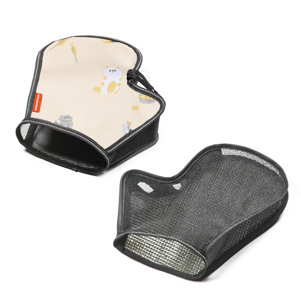 Picture of Electric Vehicle Sun Protection Gloves, Outdoor Summer Handlebar Cover, Oxford Cloth Waterproof Reflective Motorcycle Handlebar Cover for Riding