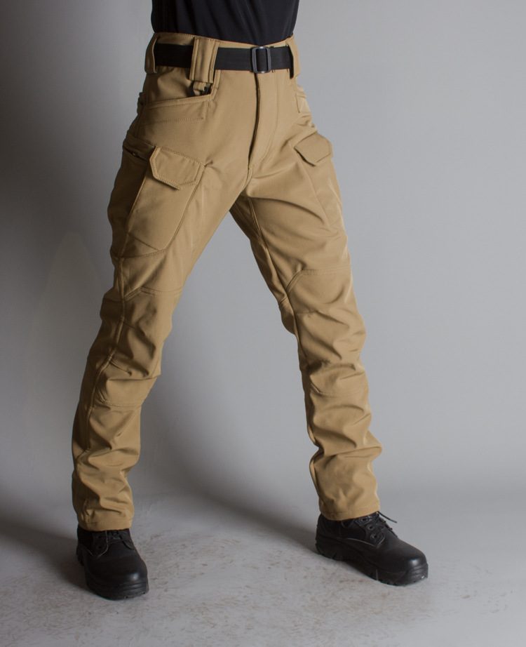 Picture of Archon IX7 Shell Casual Pants Men's Tooling Fleece Soft Shell Crane Pants Pants Outdoor Pants fleece-lined Warm and Waterproof