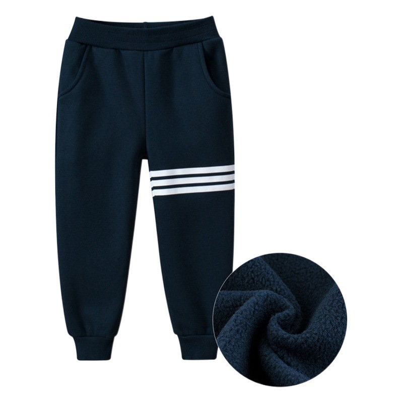 27kids brand children's clothing spring new children's pants children plus velvet sports pants men's pants a generation of hair