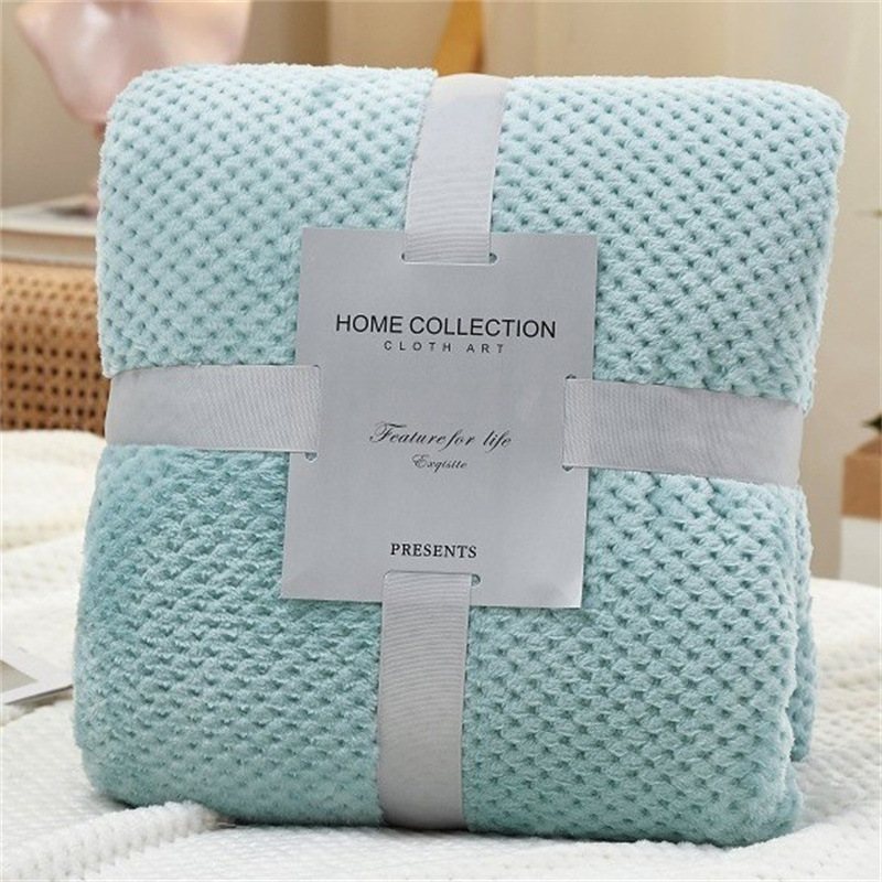 Picture of Pineapple Plaid Blanket Flannel Blanket Office Nap Blanket Air Conditioning Blanket Coral Velvet Thickened Velvet Blanket Wholesale