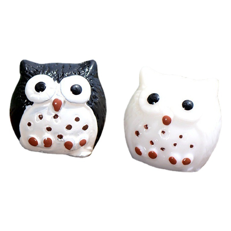 Picture of Small 4 Color Owl Moss Micro Landscape Ornaments Ornaments DIY Assembled Resin Small Ornaments