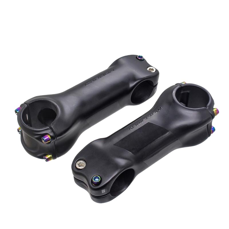 Full carbon fiber mountain road bike handlebar faucet handlebar riser 31.8mm 6 degree colorful screw