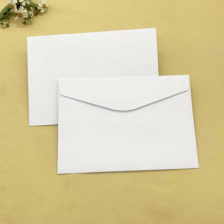 Picture of No.2 Invitation Letter Greeting Card Envelope Bag Printable Company Advertising Thickened Western Envelope White Envelope