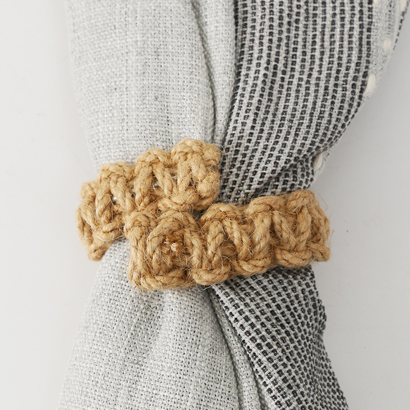 Picture of Cotton and Linen Curtain Tie Rope, Hand-Woven Cross-Border Supply of Straps, Simple and Versatile Back Tie Decorative Rope