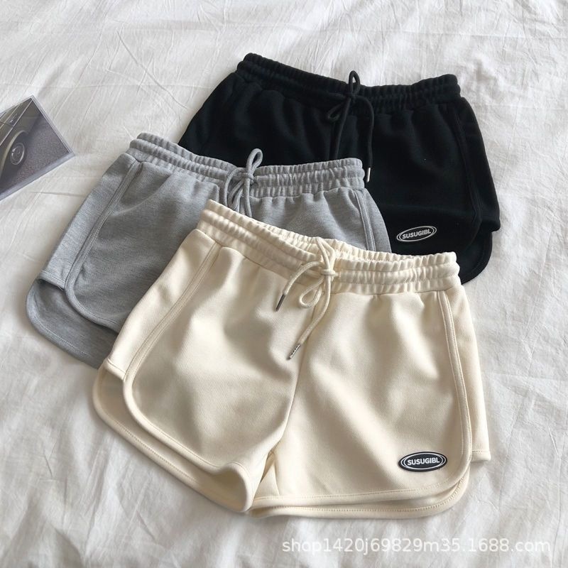 Shorts Women's Summer A- word Slimming All-match Loose Hot Girl Pants Summer Outer Wear Casual Sports chubby girl Three-point Hot Pants