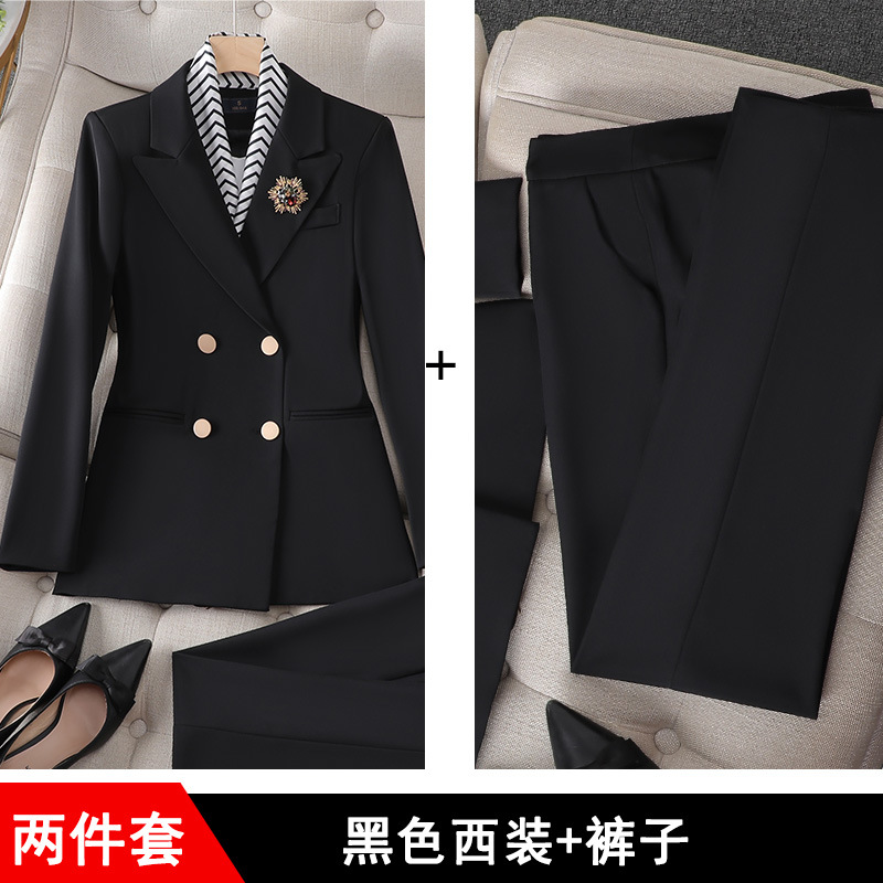 Picture of Spring and Autumn Business Wear Women's suit Women's Fashion Dress Stitching Women's Suit Work Clothes Korean Casual Small Suit
