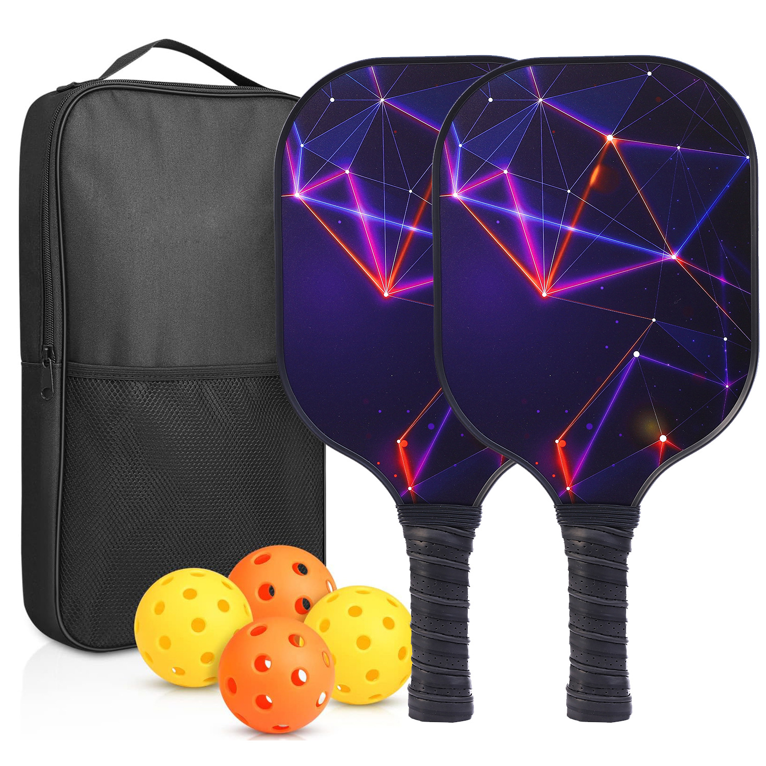 Picture of Peak ball racket glass fiber edge strip UV pattern design outdoor leisure entertainment cross-border pickle pickle racket