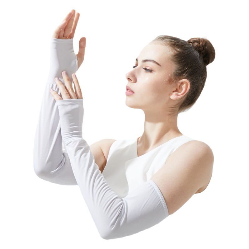 Amazon summer sunscreen sleeves wholesale driving women and men spandex sunscreen gloves loose UV protection long