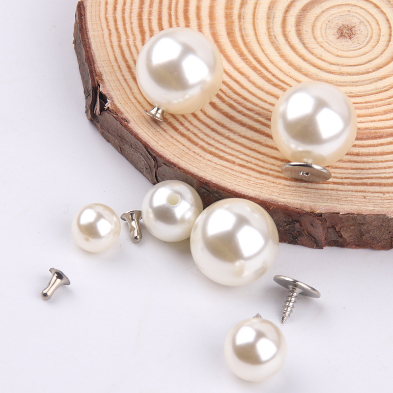Fashion DIY Screw Buckle Rivet Stud Pearl Button DIY Clothes Chiffon Shirt Hat Clothing Decorative Button