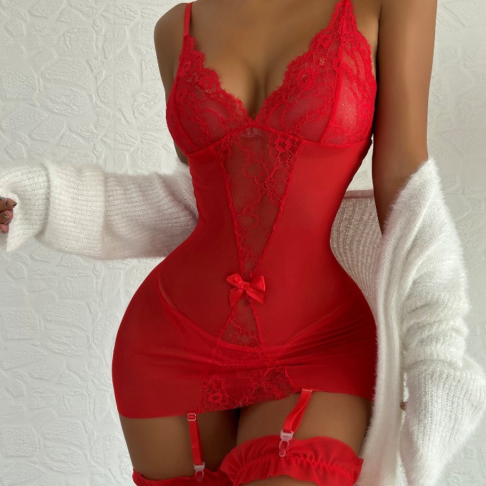 2022 Cross-Border Heating Pin Amazon Sling Ebay Supply European and American Sexy Lingerie Sexy Temptation Lace