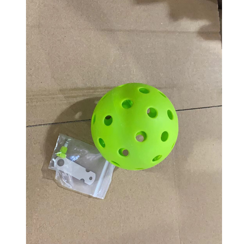 Picture of New LED luminous pick Ball Green 40 holes 74mm electronic luminous hollow ball pickle ball in stock wholesale
