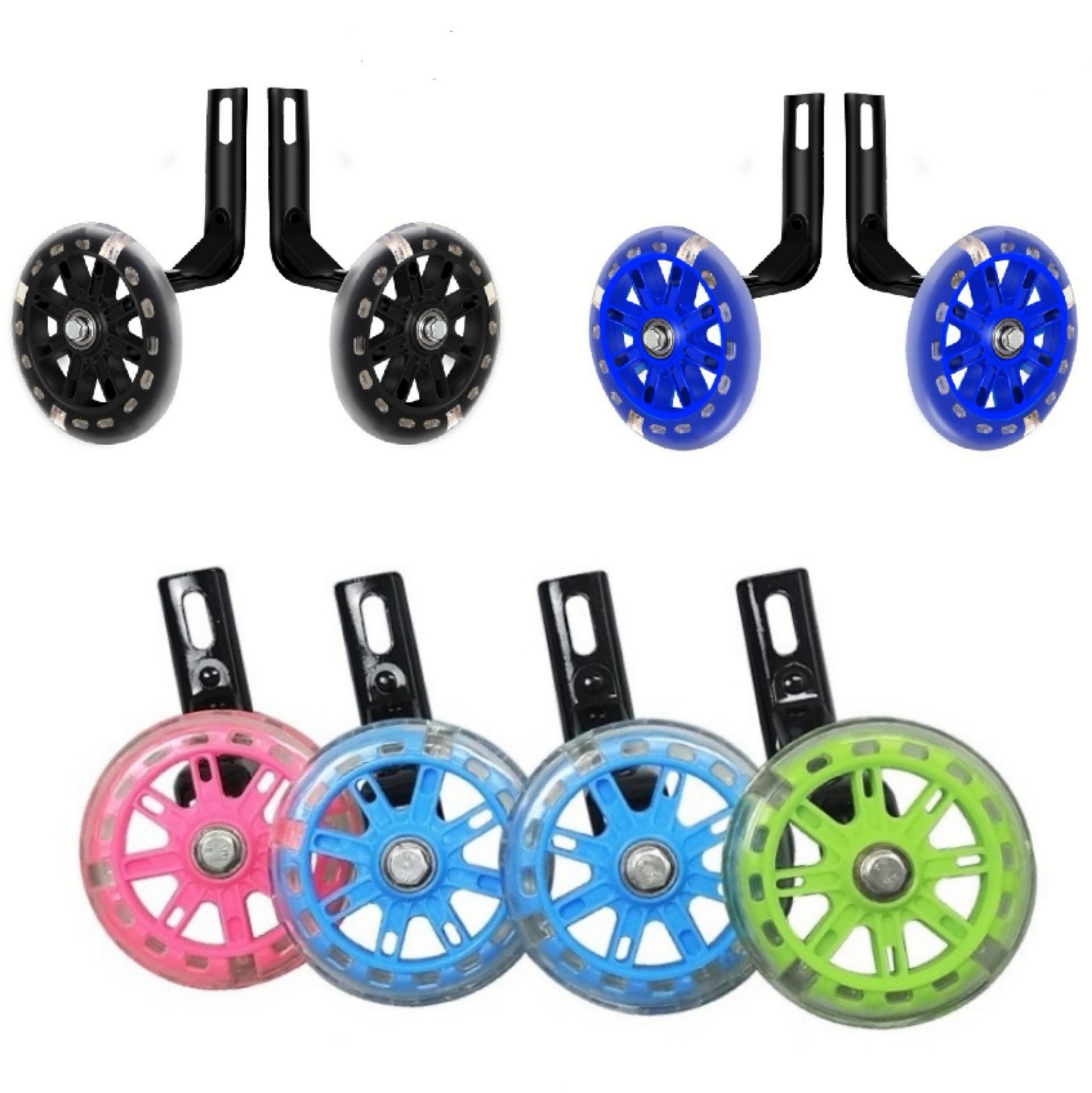 Children's bicycle stroller accessories 1214161820 inch auxiliary wheel balance wheel silent flash auxiliary wheel accessories