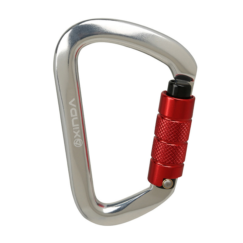 Picture of Factory Direct outdoor professional rock climbing master lock D-type automatic lock safety rock climbing lock carabiner equipment