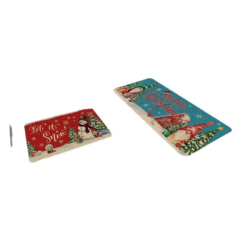 Cross-border floor mat household kitchen mat pumpkin mat absorbent non-slip mat European and American Christmas Festival floor mat hallway mat