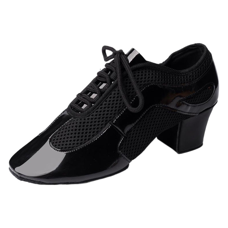 Purple Rice Snow Cross-border Latin Dance Shoes Women's Dance Shoes Mesh Practice Shoes Square Dance Ballroom Dance Three-step Dance Shoes