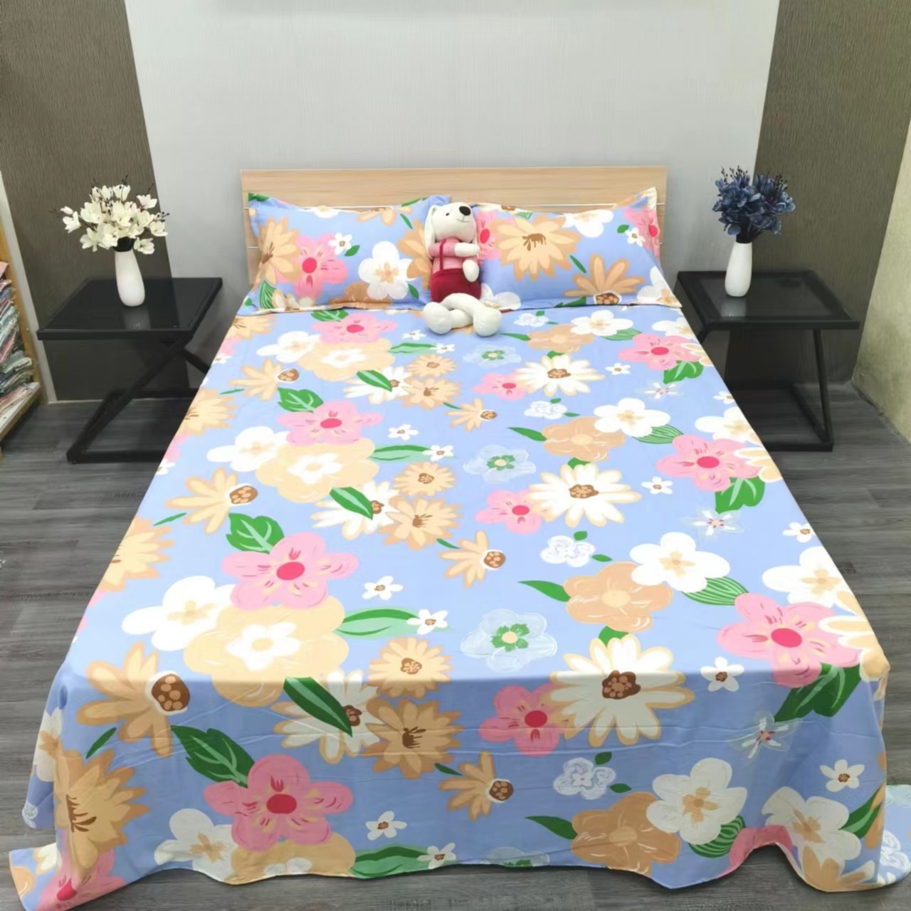Picture of Factory Bed Sheets Thickened Scrub Bed Sheets Single Piece Student Dormitory Bed Sheets Scrub Bed Sheets for Single Bed