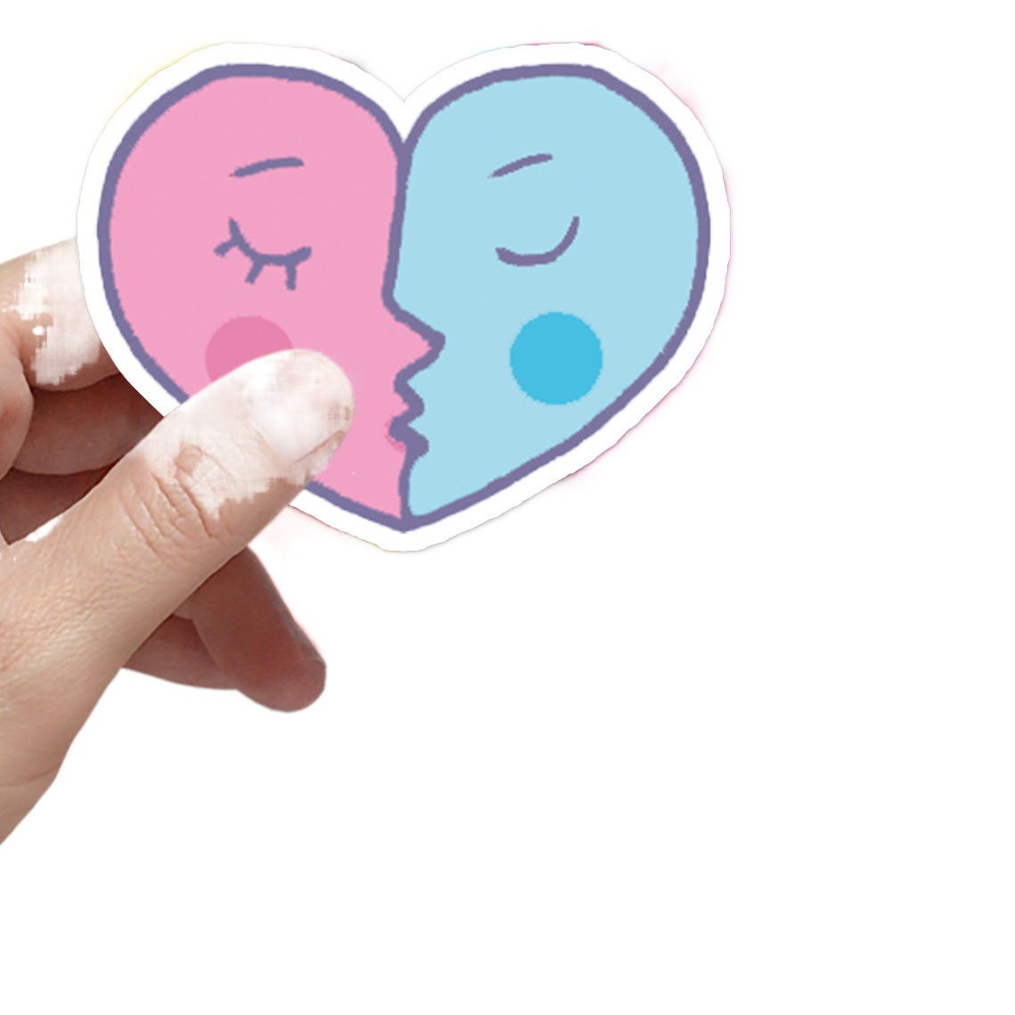 50 Valentine's Day Graffiti Stickers Personalized Cross-border Festivals Pink Love DIY Water Cup Luggage Stickers Waterproof