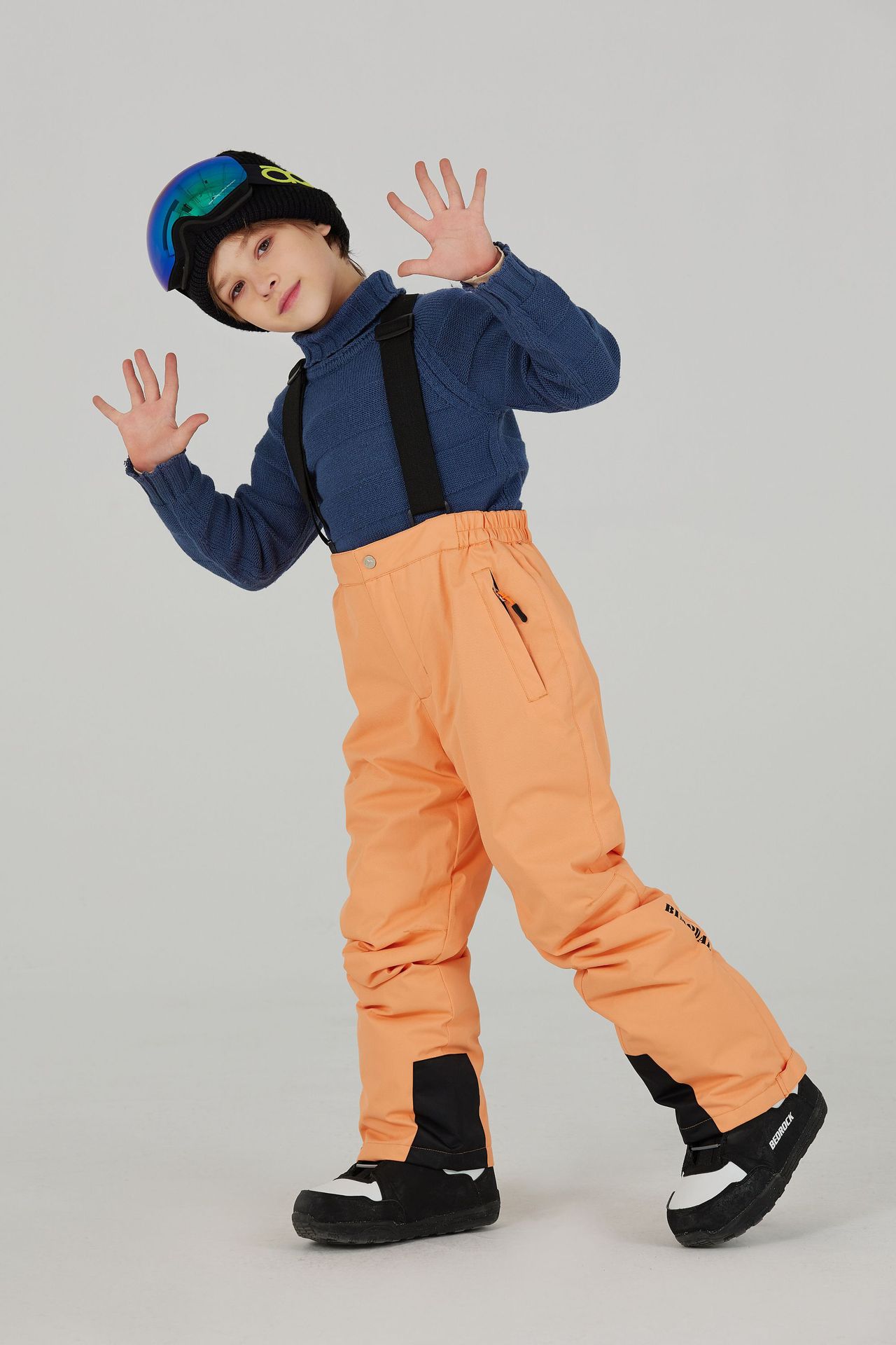 Picture of Children's Ski Pants, Single Board and Double Board, Loose, Large, Windproof, Waterproof, Warm, Ski and Mountaineering