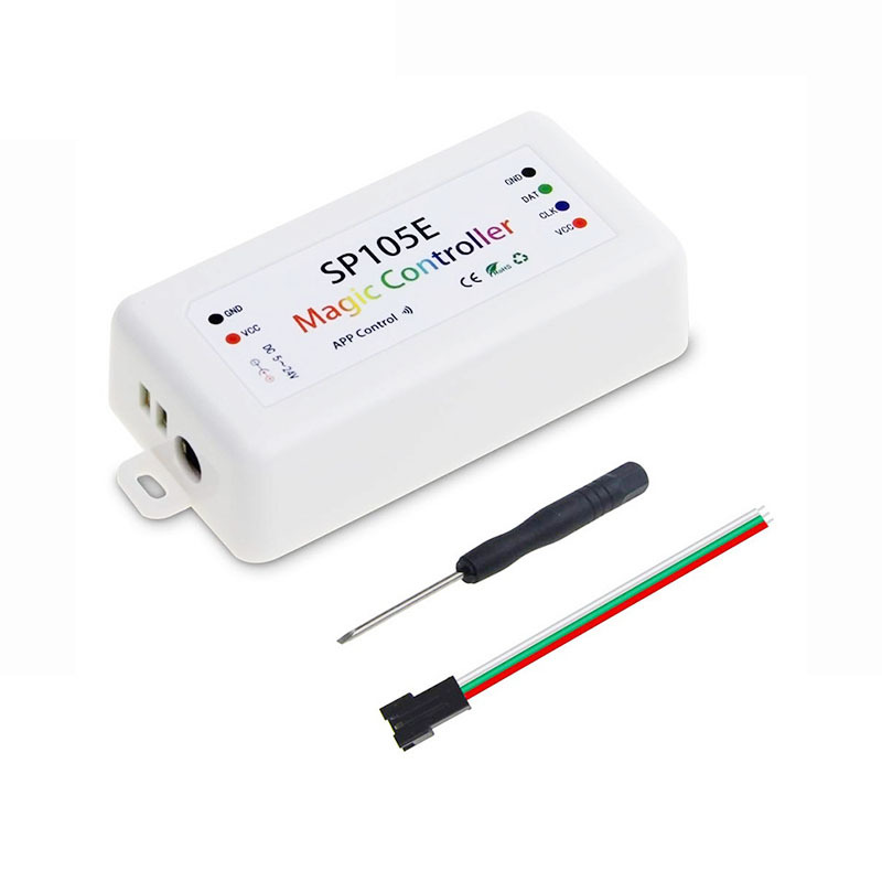 Picture of SP105E light with Bluetooth controller mobile phone smart Bluetooth Magic color controller LED full color controller manufacturers