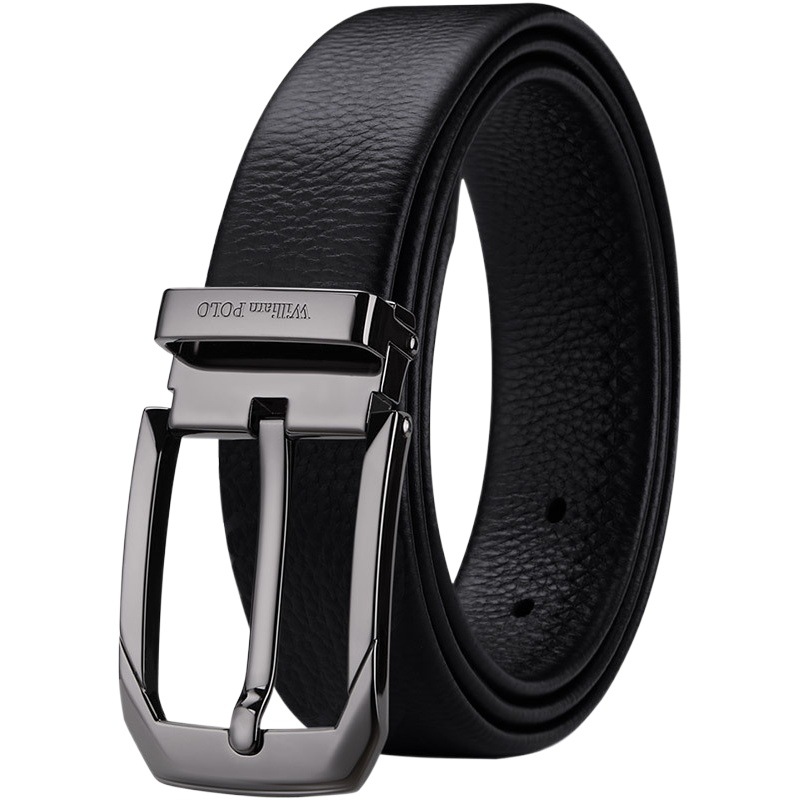Emperor Paul Belt Men's Genuine Leather Simple Belt Men's First Layer Cowhide Business Versatile Pin Buckle Belt Wholesale