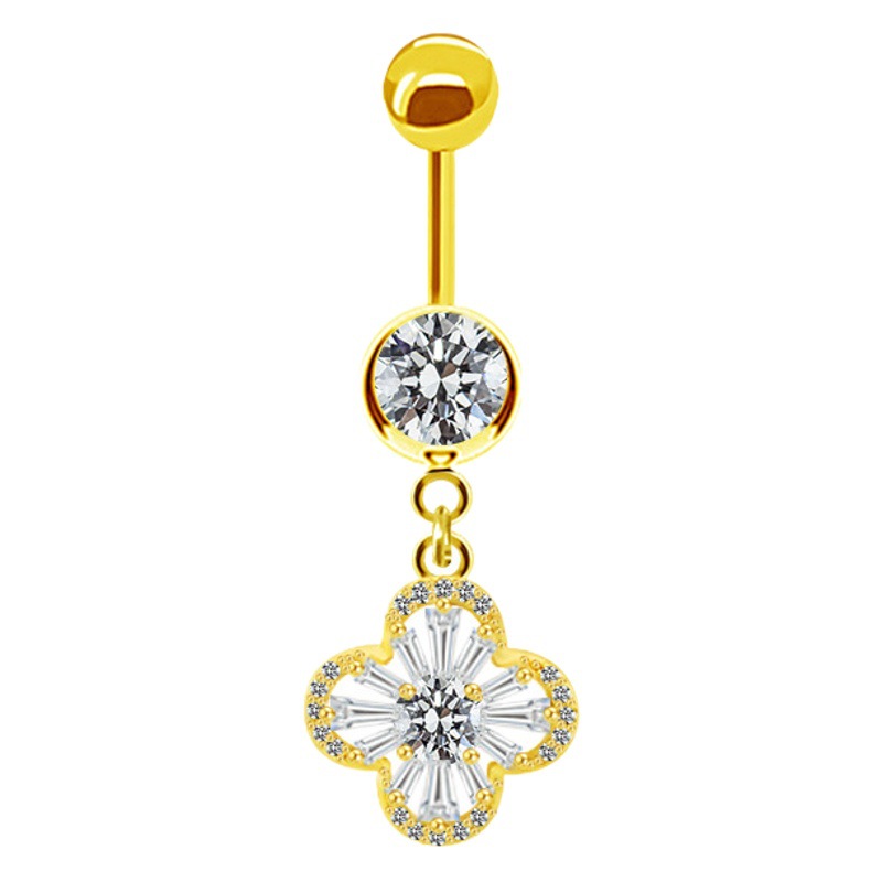 Gaibei European and American cross-border sweet cat rabbit puncture navel nail sweet cool hot girl belly button ring butterfly net red hot sale