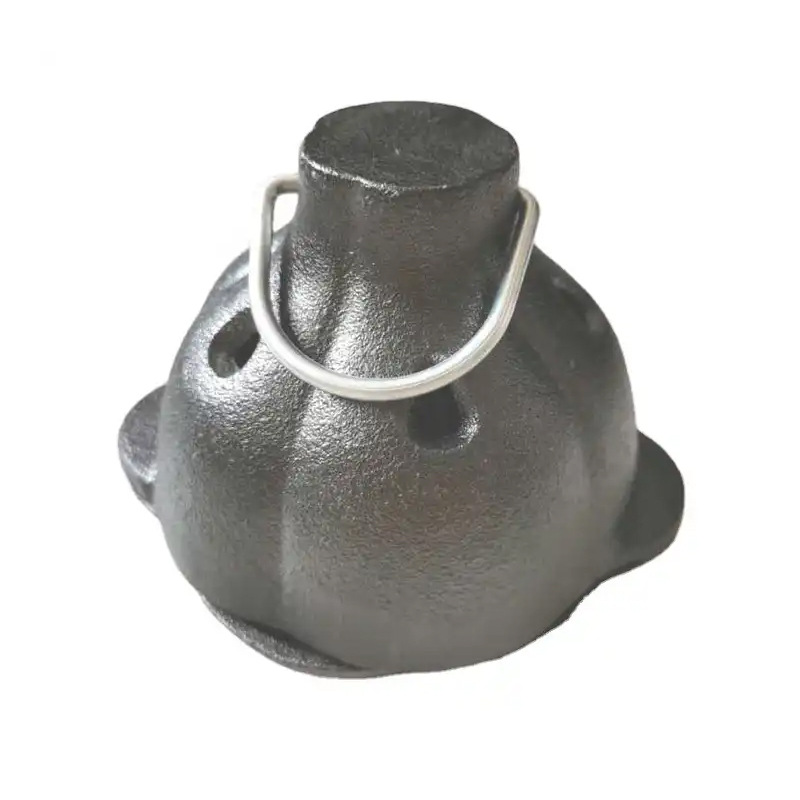 Picture of Tols cast iron garlic roasting machine thickened BBQ roasted garlic head orange chestnut pot outdoor barbecue uncoated iron chopsticks pot