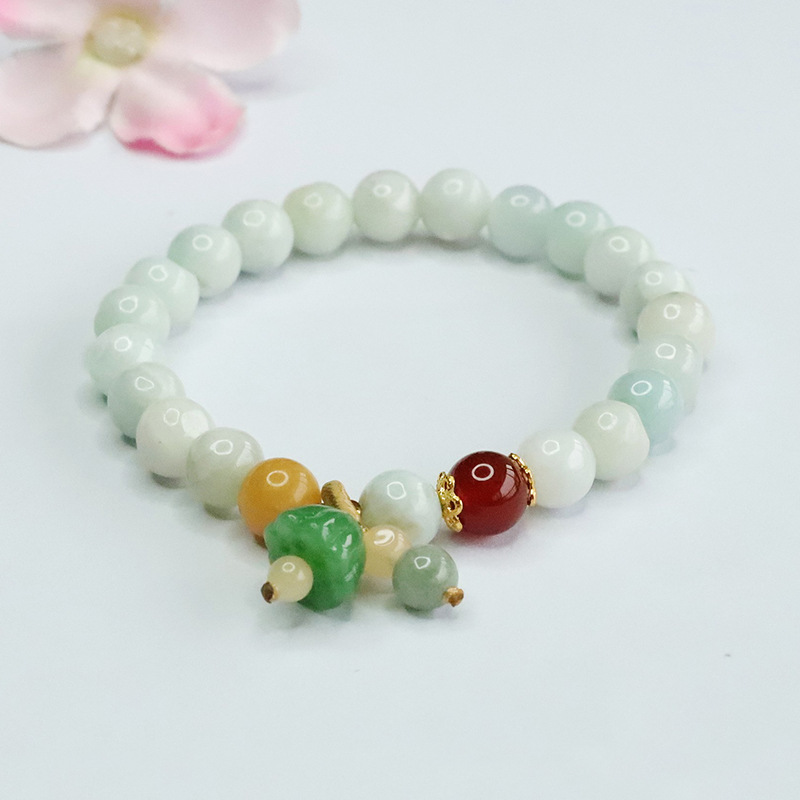 As Yu natural Burmese a jade bracelet lotus bracelet welfare factory wholesale on behalf of FC3120709