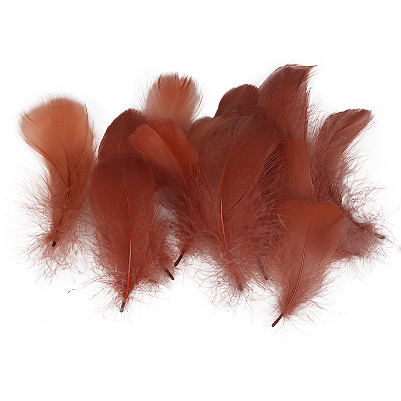 Picture of Special offer about 100 colored small floating feathers goose feather diy jewelry festival scene decoration filler feathers