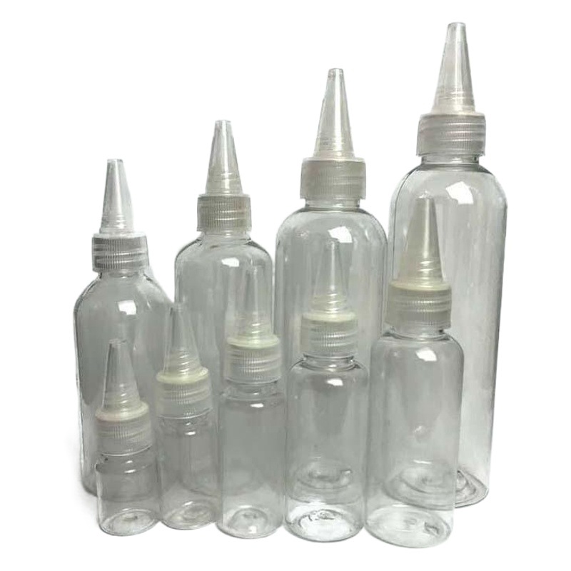 in stock Wholesale 50 100ml ml Squeeze Bottle Tone Bottle Lotion Pigment Bottled Transparent Plastic Pointed Bottle