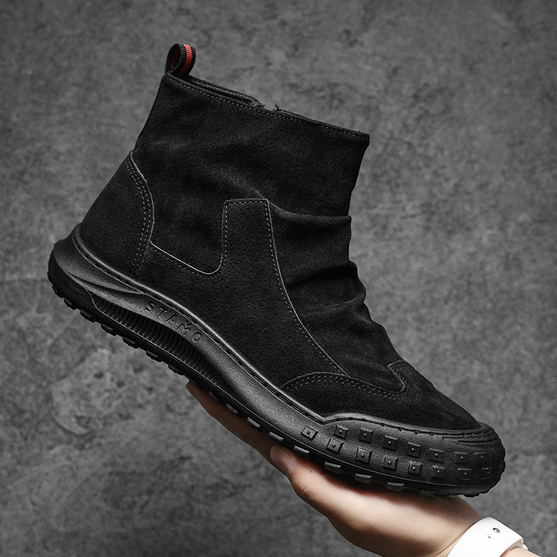Men's Shoes Autum 2025 New Waterproof Non-Slip Wear-Resistant Work Shoes Trendyy Versatile Shoes Men's Casual Labor Protection Shoes