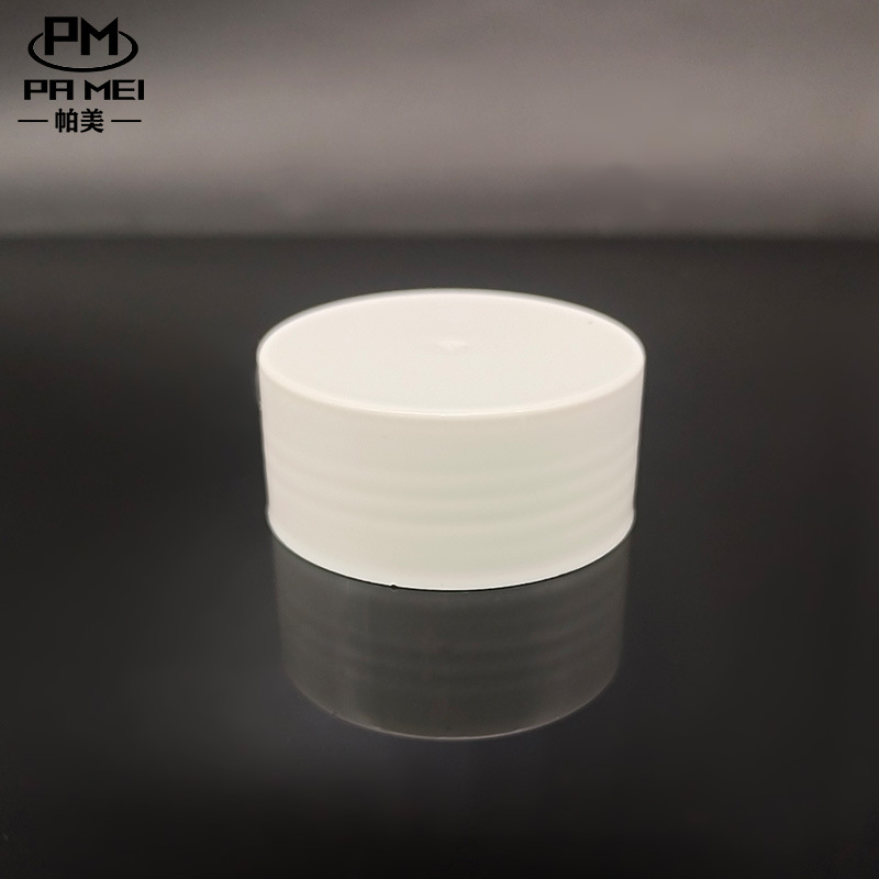 40 teeth PP smooth ordinary cover screw cover plastic cover can be made of pcr,pla material cylindrical cover white solid color cover