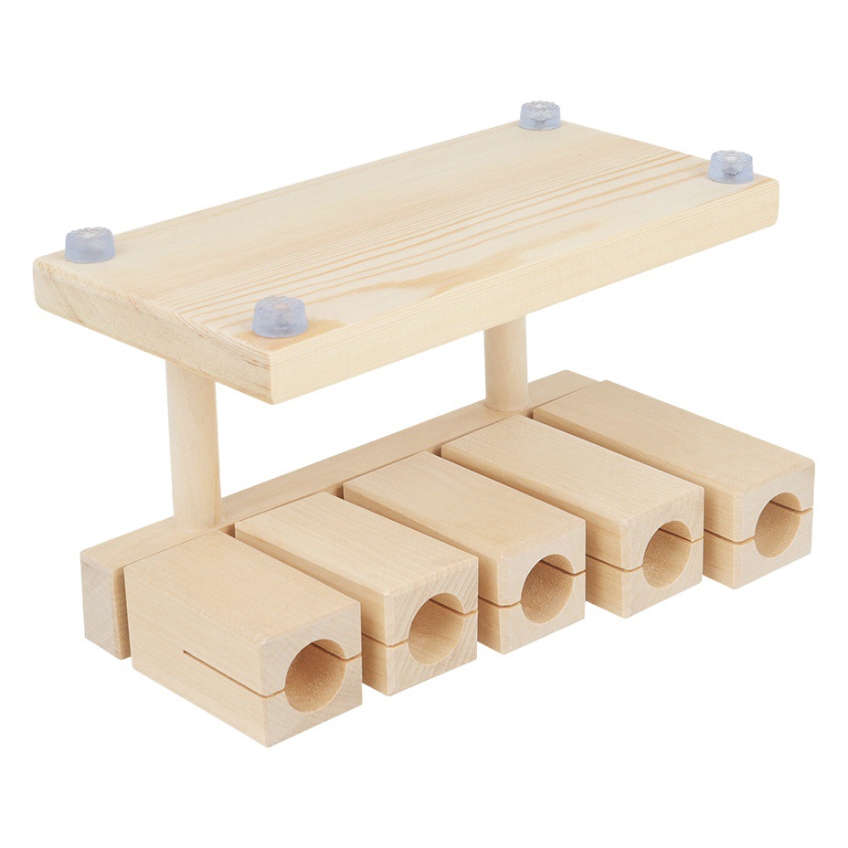 Orff Percussion Children's small size 5-tone Bangzi Muyu Bangzi Orff Musical Instrument Kindergarten Teaching Aids