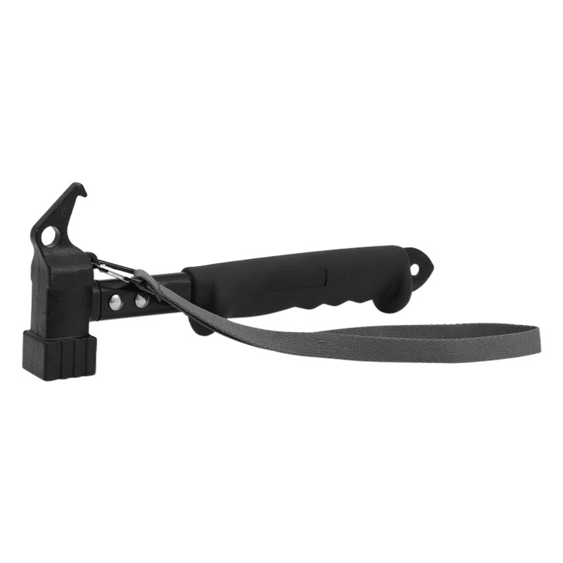 Outdoor Camp Nail Hammer Multifunctional Soft Rubber Handle Hammer Camping Tent Sky Curtain Windproof Camp Nail Hammer Nail Puller