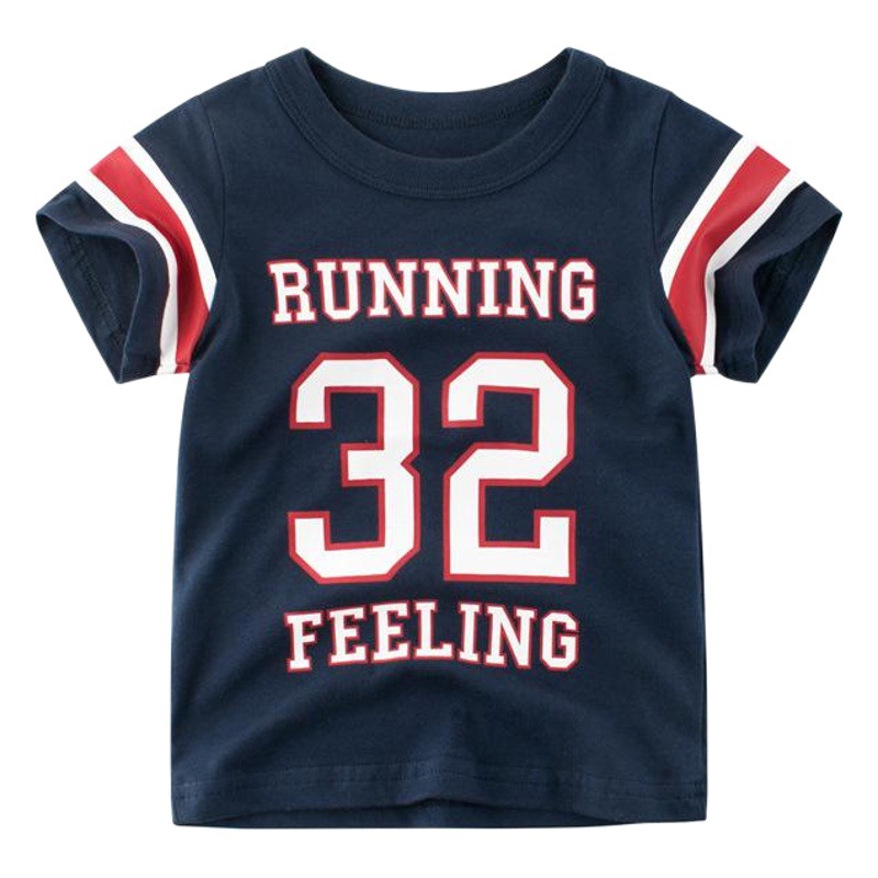 Korean Style Kidsren's Clothing Wholesale 2025 Summer Kidsren's T-Shirt Short-Sleeved Baby Boy Half-Sleeved Top Clothing One Piece Drop Shipping