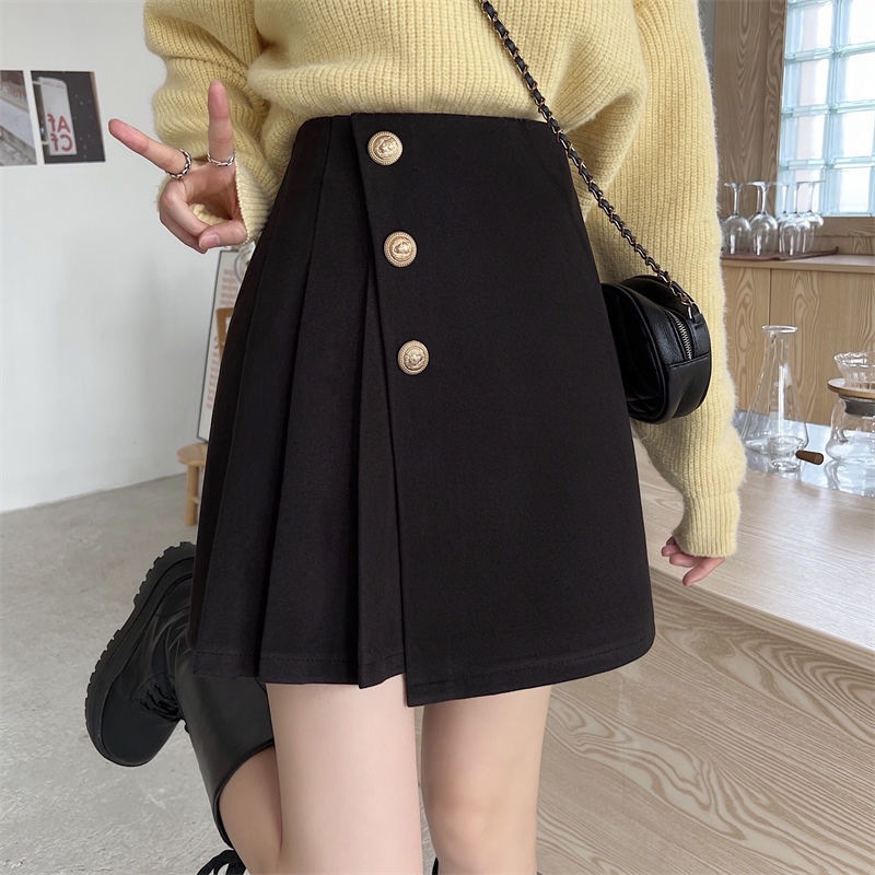 Pleated Skirt Women's Spring and Summer 2025 New Arrival Irregular High Waist Fashion Skirt Slimming Hip Skirt