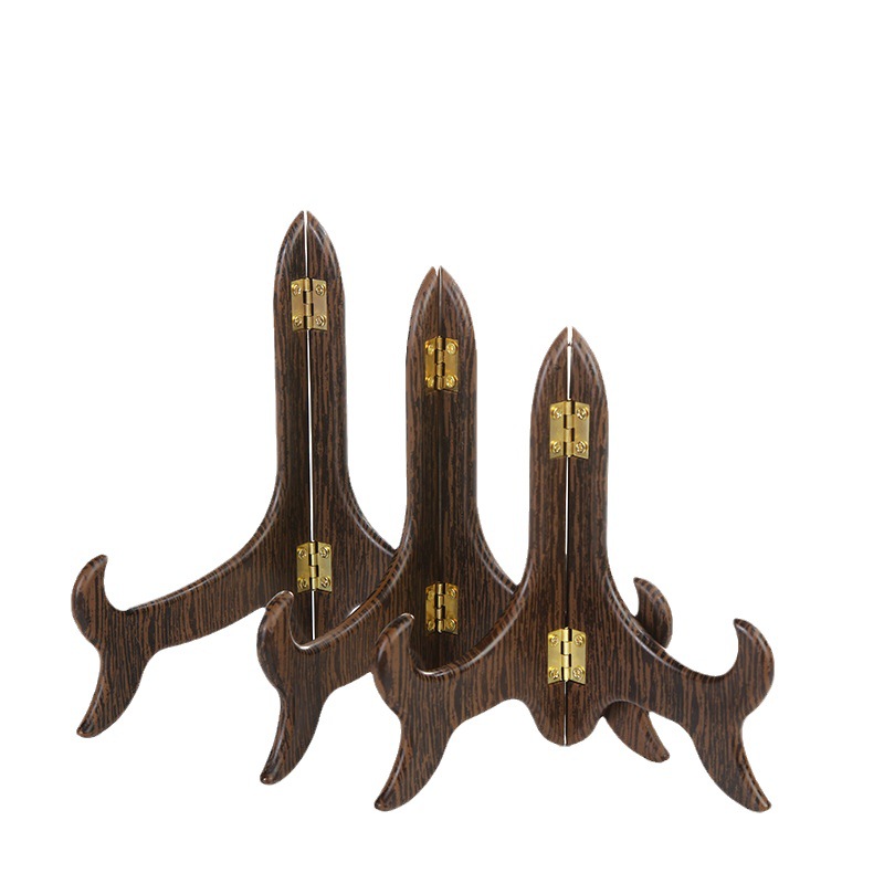 Picture of Pu'er tea shelf imitation solid wood tea cake stand seven-seed cake display stand White Tea porcelain plate disc crafts stand display stand