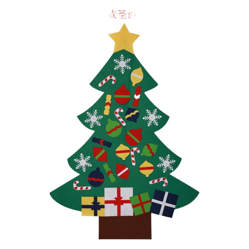 A large number of spot supply of new felt Christmas tree Amazon children's puzzle handmade diy three-dimensional Christmas tree