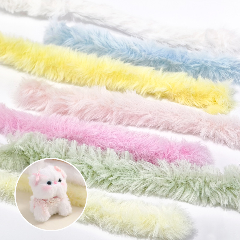 Picture of 20mm imitation rabbit hair twist stick thickened ultra-dense plush handmade DIY doll simulated puppy color wool strip raw material