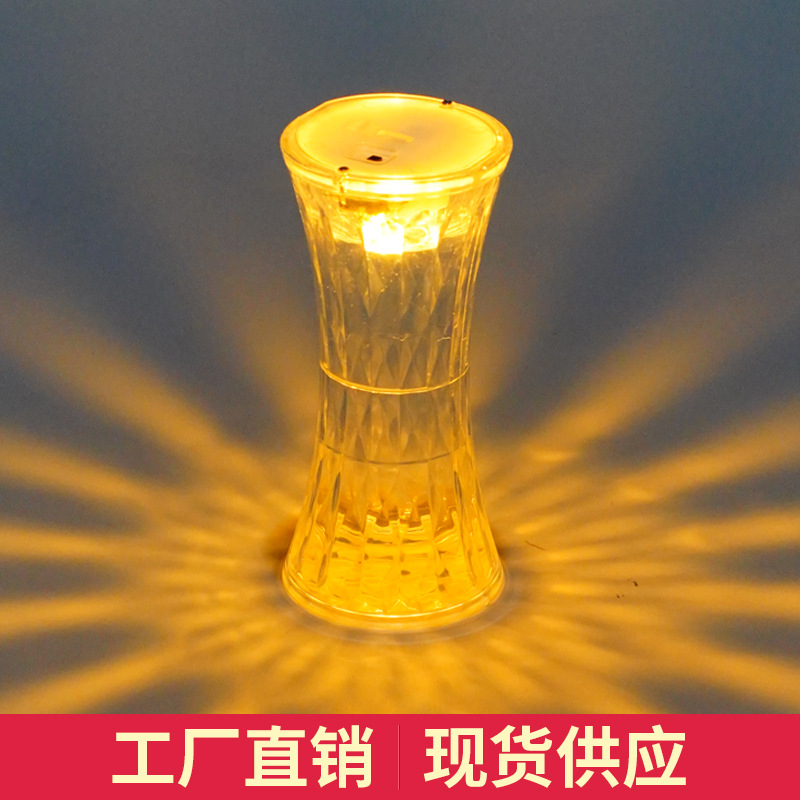 Crystal table lamp small waist net red light bedroom bedside led night light creative gift cross-border hot-selling atmosphere light