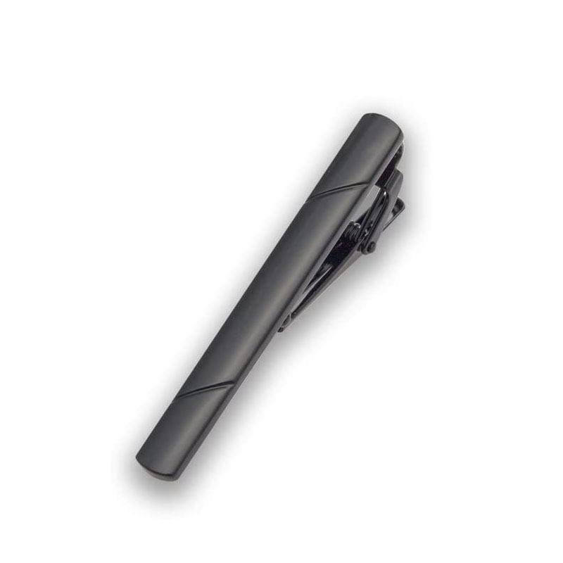 Picture of Cross-Border Temu Clothing Tie Clip, Men's Light Luxury Stainless Steel Tie Clip, Diagonal Pattern, Smooth Surface, High-End Tie Clip