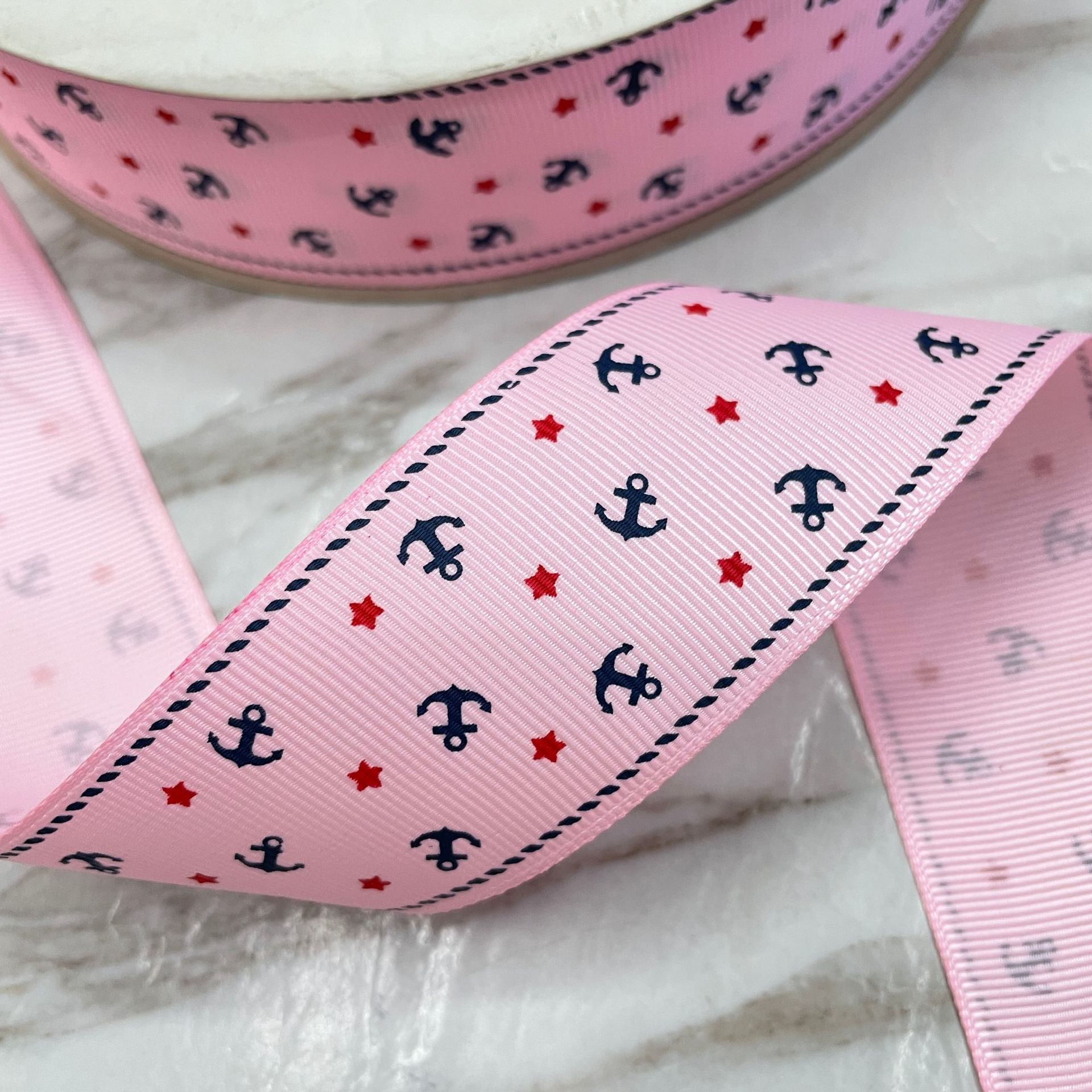 Picture of Ribbon manufacturers bow ribbon British wind Navy wind sea anchor rib printing belt wholesale