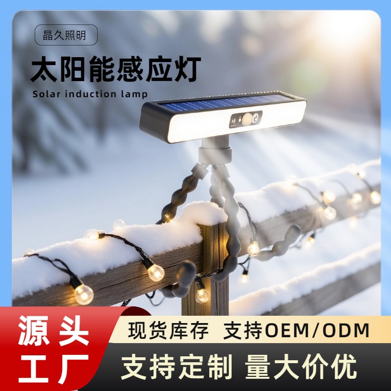 Cross-Border New Product Octopus Solar Lamp for Home Courtyard Outdoor Waterproof Lighting Sensor Wall Lamp Street Lamp Clip Lamp