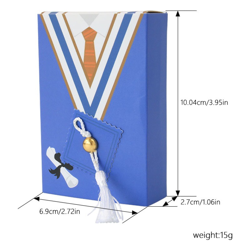 European-style New Candy Box Bachelor Hat Candy Box Graduation Party Candy Box Doctor Dress Drawer Box Return Gift Box