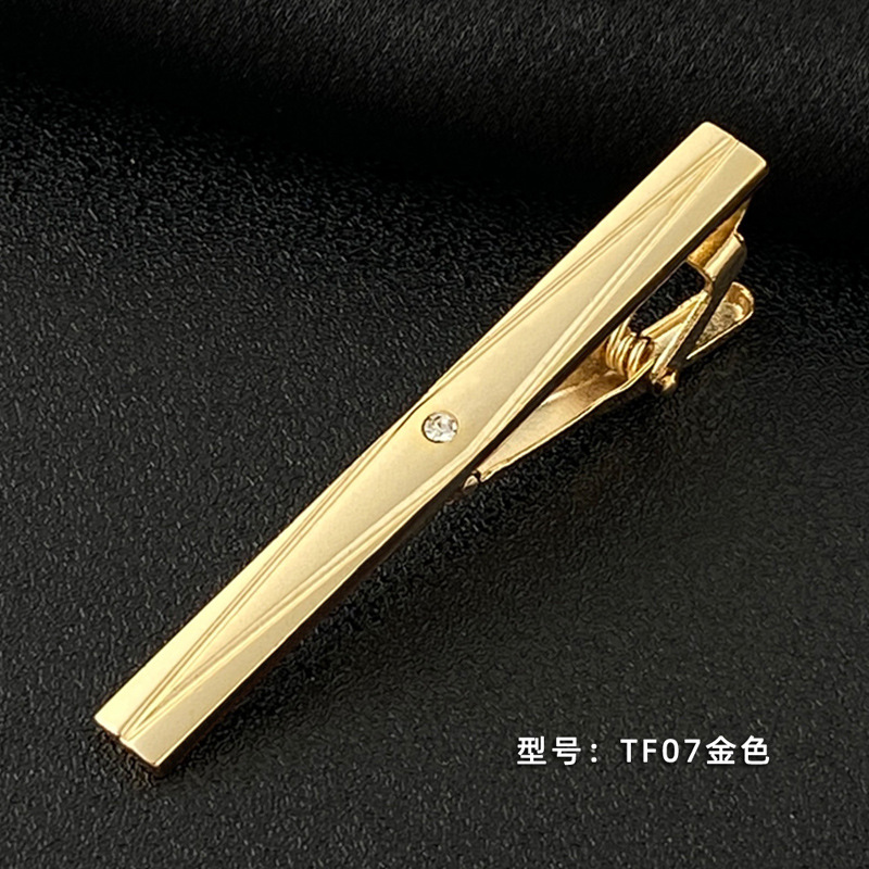 Picture of Men's Tie Clip Manufacturer Direct Sales Yiwu Cross-Border Business Metal Tie Clip Tieclips Bow Tie Business Style